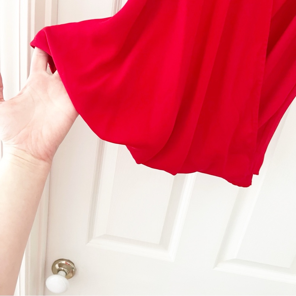 mahina Red Draped Camisole - Picture 4 of 8